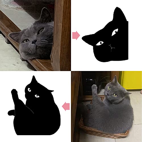 Yasest Magnetic Bookmarks-18 Pcs Bookmarks Black Cat Gifts for Book Lovers - style: ABC