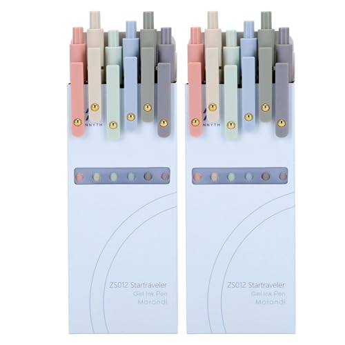 Ddaowanx Gel Pens Set,12 Pcs 0.5mm Retractable Quick Dry Blue Ink Pens - color: 12 Pcs-Blue Ink, size: 1 Count (Pack of 6)
