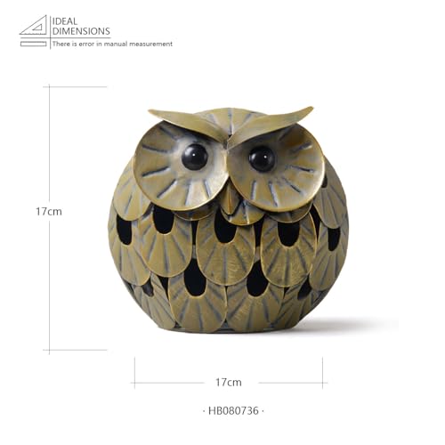 Owl Statue Animal Figurine Modern Sculpture Decor 6.7 Inch - size: Medium