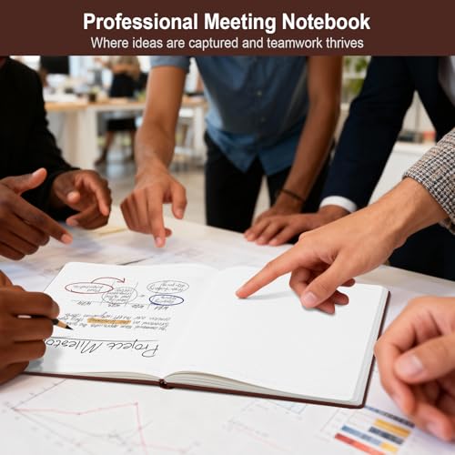 ViVin A4 Hardcover Lined Notebook,8.5x11 192 pg College Ruled Leather - color: Dark Green, size: A4