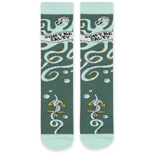 Lavley Women's Funny Socks Cute Novelty Gift for Women & Teens - color: Don't Be Salty Octopus