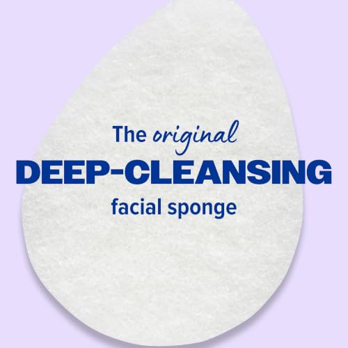 Buf-Puf Facial Sponge, Exfoliating | Dermatologist Developed | Reusable | White | Pack of 3 - size: 1 Count (Pack of 3)