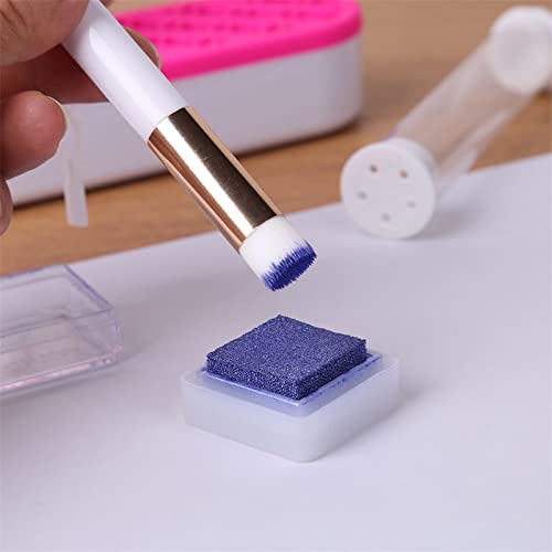 10 Pack Ink Blending Brushes for Crafts Card Making Crafting Ink Background Blender and Makeup Brush Blender Brush Assortment for Broad Application Paper Crafter Artist Tool for Painting,Drawing,Stamp