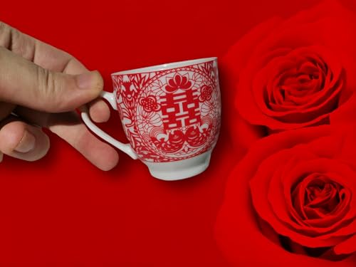Chinese Wedding Tea Gift Set Service Bride and Groom (Double Happiness S) - color: Double Happiness S