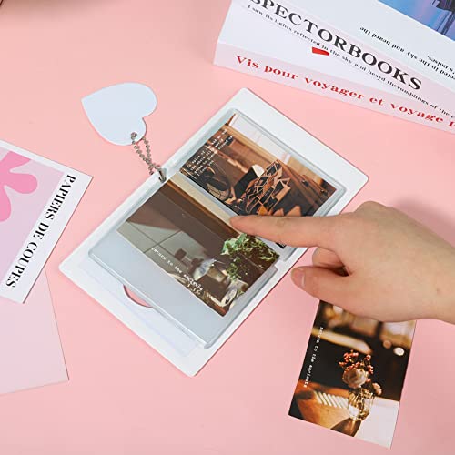 FRIUSATE Kpop Photocard Holder Book, 32 Pockets, 3 Inch, White - color: White