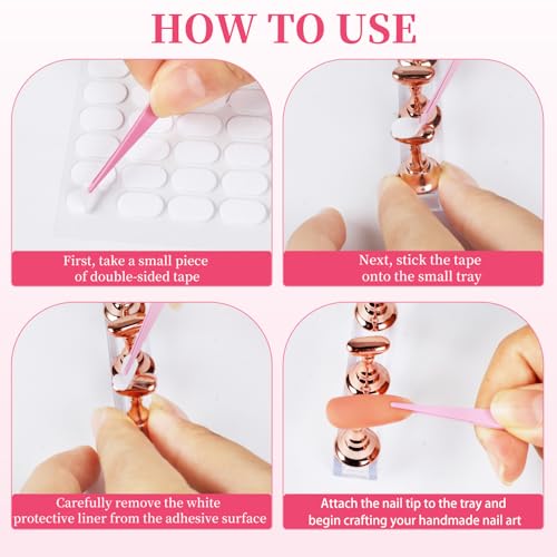 vivinin 25PCS Nail Art Tools Set, Includes Nail Art Brushes, Nail Stand, Dotting Tools, Striping Liner Fingernail Drawing Pens, Jelly Glue, tweezers, Sequins, Professional Nail Art Supplies Kit