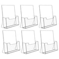 NIUBEE Acrylic Brochure Holder 8.5 x 11, Flyer Holder Stand Display, 6 Pack - size: 8.5" x 11", style: 6 Pack