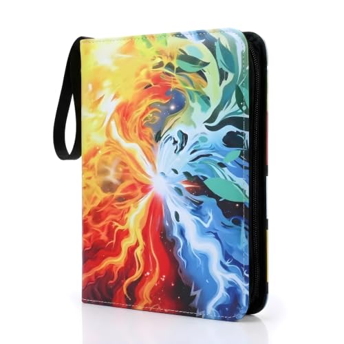 Card Binder, 9 Pocket 540 Card for Collectible Trading Card Albums - color: 540-COLORFUL-1