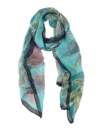 PANTONIGHT Long Chiffon Sheer Scarf Gradient Shaded Colors Lightweight Scarf For Womens - color: No.728