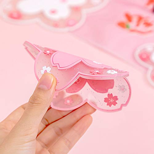 Sakura Coffee Cup Mat Kawaii Coaster 2PCS Cute Cherry Blossom PVC Home Tea Mug Pink Flower Pattern Anti-Skid Pot Bowl Pad Placemat for Desk Drink Table Decor Kawaii Accessories (Small) - size: Small (Pack of 1)