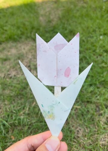 50 Sheets A4 Mulberry Paper, Natural Fiber Paper with Pressed Leaves,Flowers,Grass Thin Washi Craft for Card Making, Scrapbooking, Journaling, Origami & DIY Art(Natural leaves etc,, A4) - color: Natural leaves,Onion,etc,, size: A4
