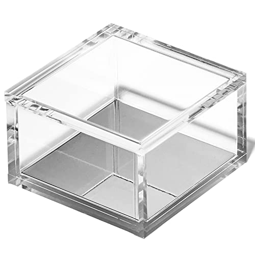 OfficeGoods Acrylic Desk Organizer with Silver Base, Small - color: Silver, size: Small