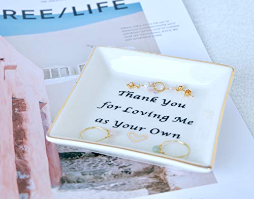 Stepmom Gifts Ring Dish Mother in Law Jewelry Tray Thank You Present - color: Mother in law