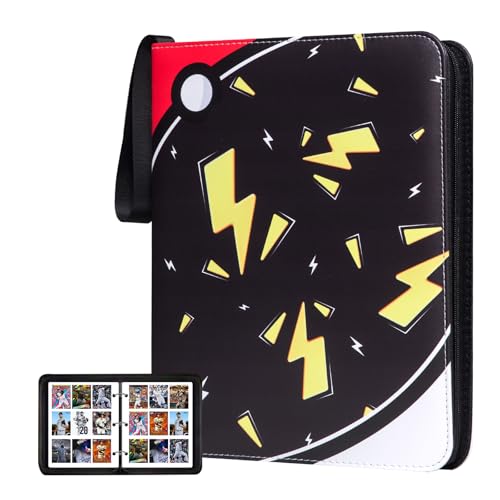 Card Binder, 9 Pocket 990 Card for Collectible Trading Card Albums - color: 990-BLACK