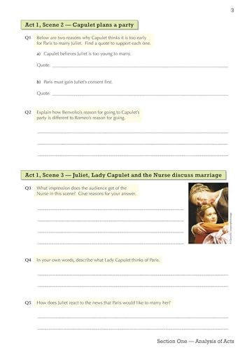 Romeo & Juliet Workbook Inc Answers