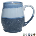 Bosmarlin Extra Large Ceramic Coffee Mug, 25 Oz, Dishwasher and Microwave Safe, Oversized Big Tea Cup for Office and Home, Reactive Glaze (Blue) - color: Blue