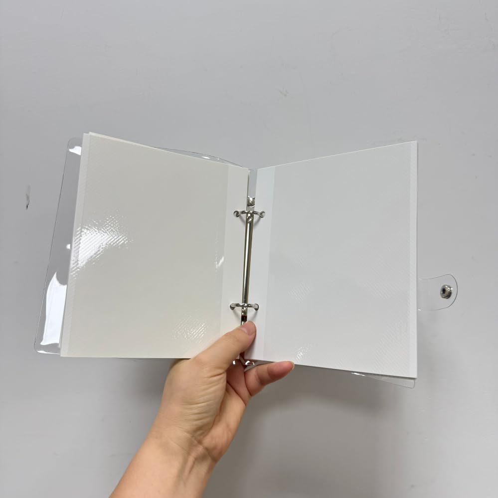 50 Sheets White Recipe Cards Protectors,Photo Album Refill Pages 4x6 Inch
