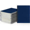 Yahenda 18 Pcs Spiral Notebooks, 1 Subject, Wide Ruled, Deep Blue - color: Deep Blue