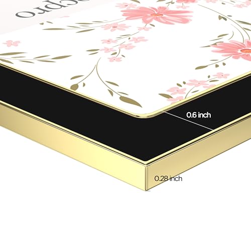 eletecpro 4x6 Enamel Picture Frame with Real Glass Cover, Black, 2-Pack - color: Black & Gold, size: 4x6