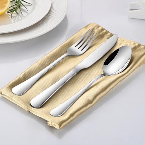 8-Piece 6.7 Inches Stainless Steel Tea Spoon,Durable Dishwasher Safe Teaspoons,Silverware Dessert Spoons For Kitchen,Small Spoons For Restaurant,Hotel - color: Silvera