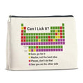 LyoGao Funny Periodic Table Makeup Bag, Science Teacher Gifts Cosmetic Bag - color: ccc