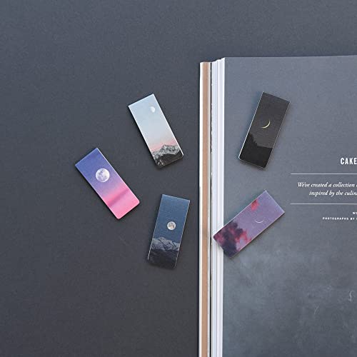 Monolike Magnetic Bookmarks Moon ver.1 + ver.2, 10 Pieces - color: Moon Ver.1 + Ver.2