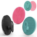 INNERNEED Silicone Body Scrubber Gentle Exfoliating Brush, Black+Green+Pink - color: (Set3) Black+dark Green+pink