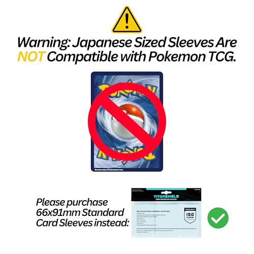 TitanShield Small Card Sleeves, Transparent Clear, Fits Yu-Gi-Oh - color: Clear