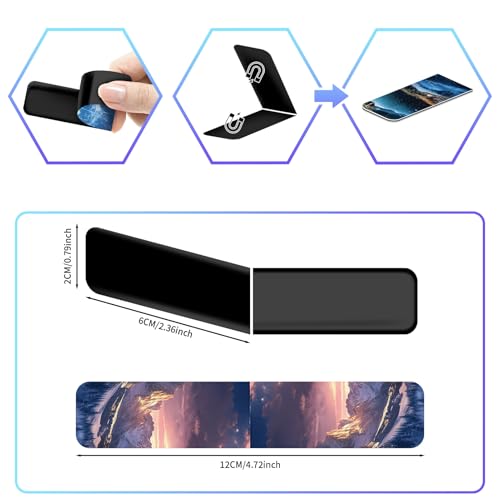 48 Pieces Magnetic Bookmarks Magnet Page Markers - Book Marks for Reading Women & Men with Storage Boxes - Cute Magnet Bookmark Clips for Reading Pleasure（Scenery） - size: 48, style: Scenery Style