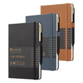 &And Per Se Lined Journal and Pen Set (3 Packs), A5 Leather Hardcover Notebook with Pen & Stationary Set, 160 Pages 100GSM Thick Ruled Paper Journal for Business Work Writing (Black-Blue-Brown) - color: Black-Blue-Brown
