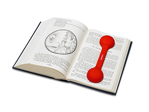 Bookmark/Weight-Page Holder-Holds Books Open and in Place-RED-by Superior Essentials - color: Red