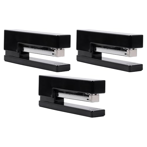 JAM PAPER Modern Desk Stapler - Black - 3/Pack - color: Black, size: Pack of 3