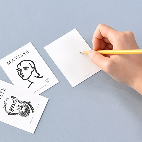 Monolike Day-by-day Card, Henri Matisse Drawing - Mix 36 Mini Single cards, 36 envelopes, 36 stickers Package - color: Henri Matisse Drawing