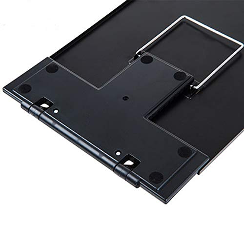 Hanghs Desktop Document Holder/Paper Stand/Clipboard for Sheet Music/Cookbook/Book with 7 Adjustable Positions and a Highlighting Side Clip Black