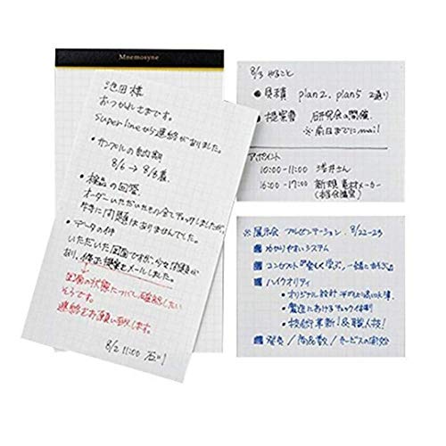 Maruman MNEMOSYNE Memo Pad 5mm-squared Double perforations 50 Sheets (N177A) 4-Pack