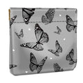 Black Butterflies Squeeze Coin Purse Pouch Small Change Holder - color: Black Butterflies, size: Small (4.4"x3.85")