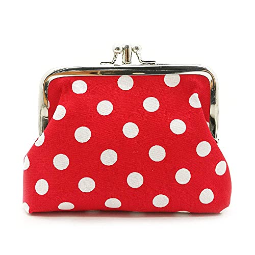 Cute Floral Buckle Coin Purses Vintage Pouch Kiss-lock Change Purse Wallets… - color: 28