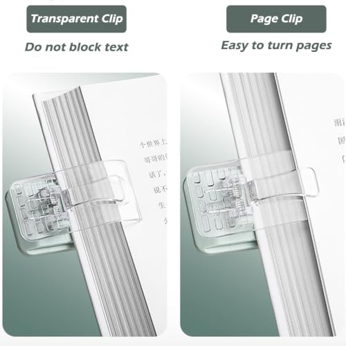 Book Stand for Reading, Page Clip for Cookbook, Recipe, Magazine, Laptop,Tablet, Foldable for Kitchen, Office, School