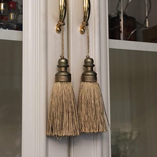 4 Pack Tassel Key Tassel with Loops for Home Decoration - color: Gold, size: 4 Pack