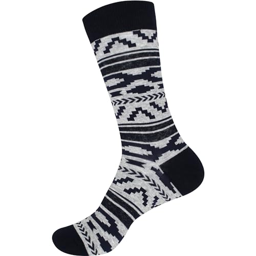 BambooMN Men's Cotton Colorful Design Fashion Novelty Dress Socks - color: Color 2 - 1 Pair, size: 5-9