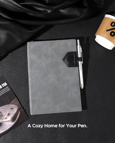 Magnetic Leather Bookmarks with Pen Holder Vegan Leather Book Marks Gifts for Reading Book Lovers Notebook Travelers (Black-2PC) - color: Black-2pc