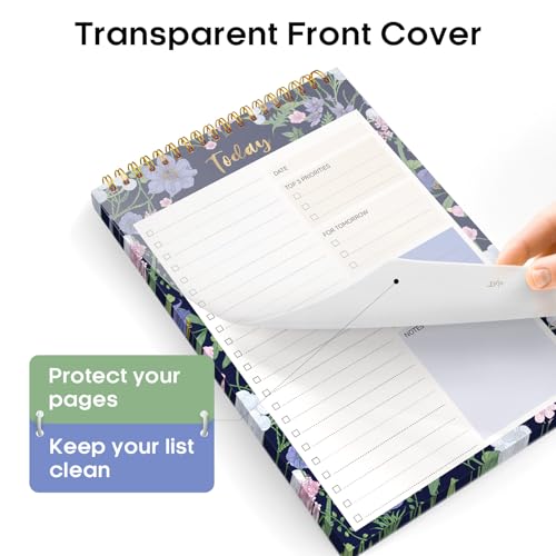 Taja To Do List Notepad, Undated Daily Planner for Work and Goal Setting - color: x-Blue Meadow, size: 1 Pack