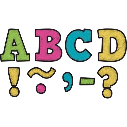 Teacher Created Resources Chalkboard Brights 3" Bold Block Magnetic Letters (TCR77212)