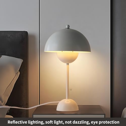 Creative Mid-Century Modern Bud Table Lamp for Home&Office, Glossy White - color: Glossy White