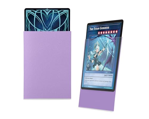 TitanShield Small Card Sleeves, Lavender (150 Sleeves) - Fits Yugioh - color: Lavender