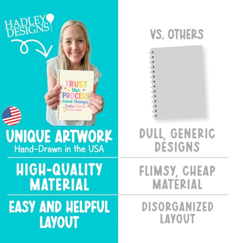 Undated Weekly Planner Spiral - Undated Weekly Planner Habit Tracker - color: Beige Pastel 2