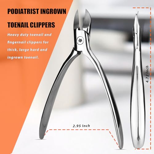 LePinko Podiatrist Toenail Clippers, Thick and Ingrown Nails Clippers, 2PCS - size: 2 pieces