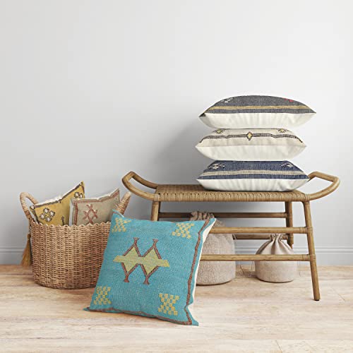 Trade Star 100% Cotton Sabra Kilim Pillow Cover Sofa Cushion Case Handmade Farmhouse Premium Quality Designer Case for Home Decor Authentic Luxurious Couch Pillow Sham - color: Pattern 5