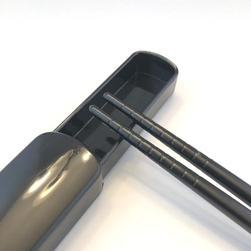 JapanBargain 3642, Japanese Portable Bamboo Chopsticks with Case for Travel, Yuzen Pattern Blue Floral Print, Made in Japan - color: Yuzen Blue