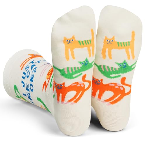 Lavley Women's Funny Socks Cute Novelty Gift for Women & Teens - color: Just Like Cats